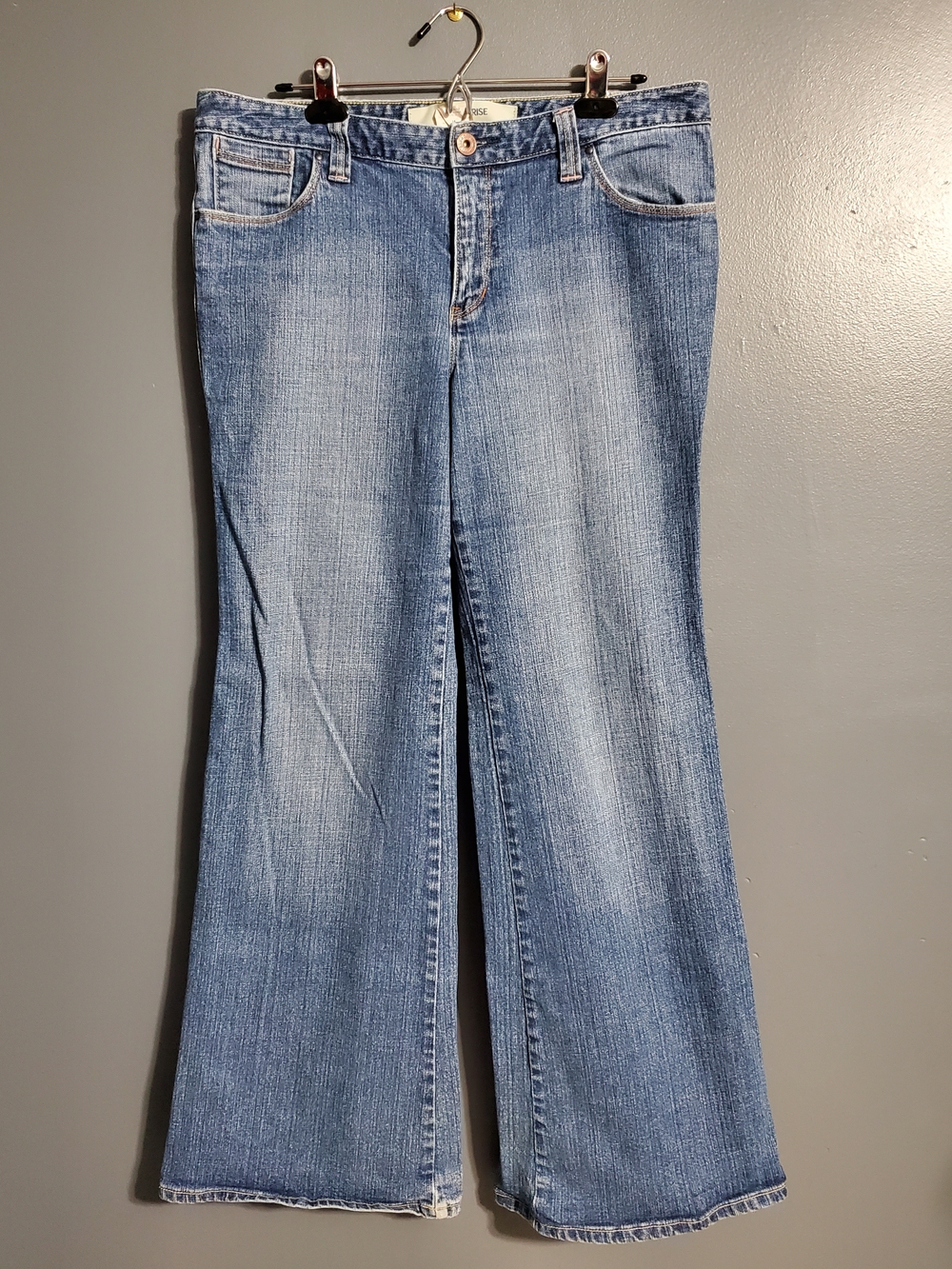 GAP Women's Light Blue Low Rise Flared Denim Jeans Size 14